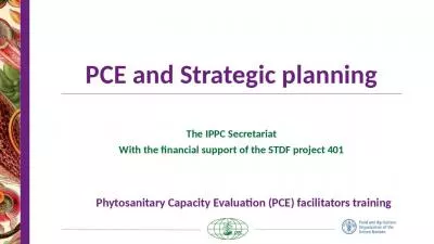 PCE and Strategic planning