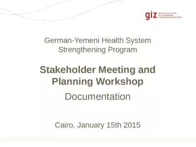 German-Yemeni Health System Strengthening Program