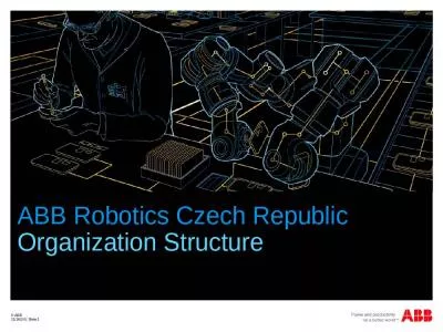 ABB Robotics Czech Republic Organization Structure