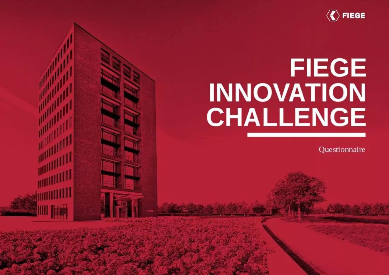 PPT-FIEGE INNOVATION CHALLENGE