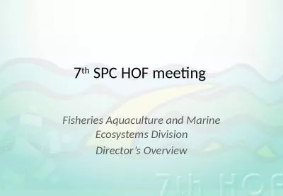 7th SPC HOF meeting