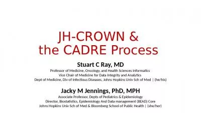 JH-CROWN &  the CADRE Process