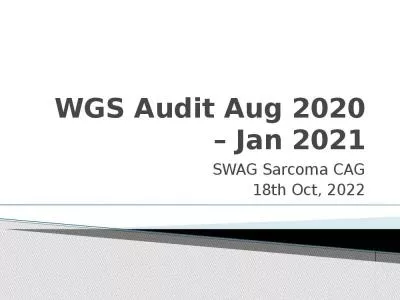 WGS Audit Aug 2020   Jan 2021