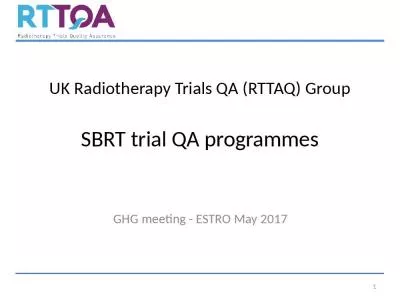 UK Radiotherapy Trials QA (RTTAQ) Group