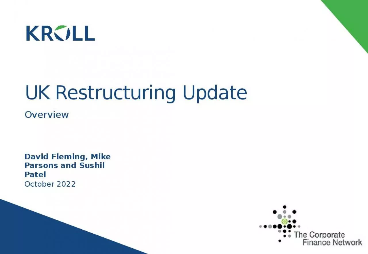 PPT-UK Restructuring Update