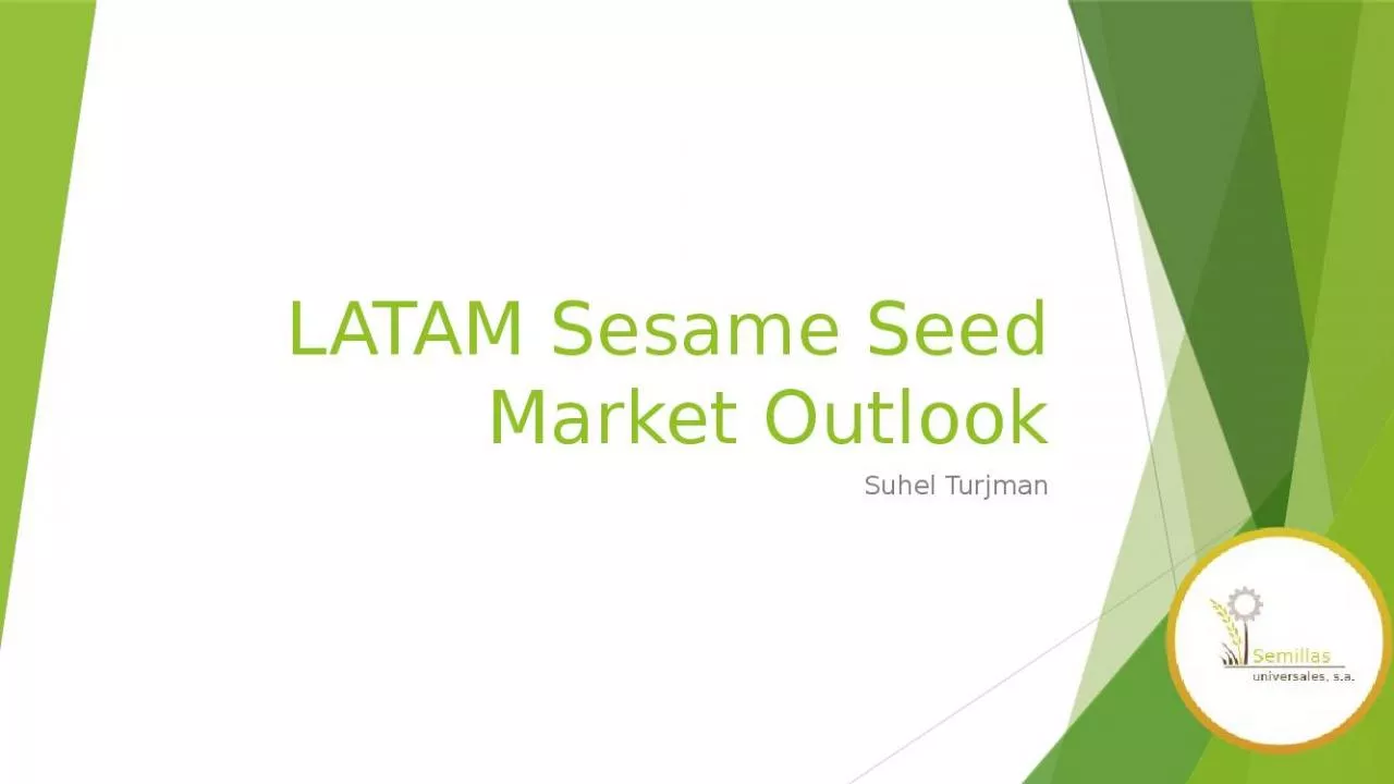 PPT-LATAM Sesame Seed Market Outlook