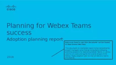 Planning for Webex Teams success