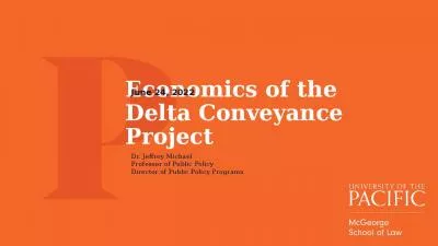 Economics of the Delta Conveyance Project