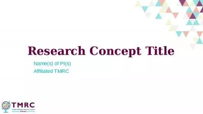 Research Concept Title