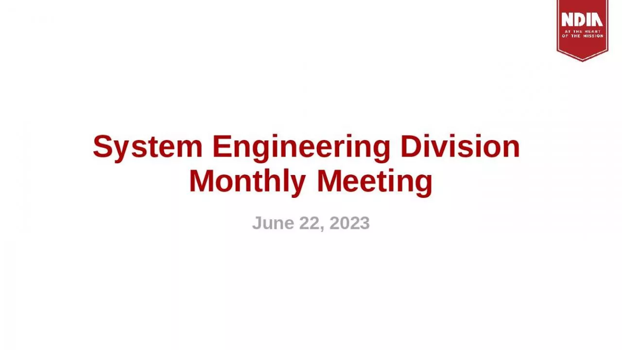 PPT-System Engineering Division Monthly Meeting