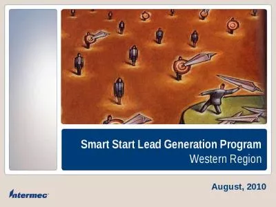 Smart Start Lead Generation Program Western Region