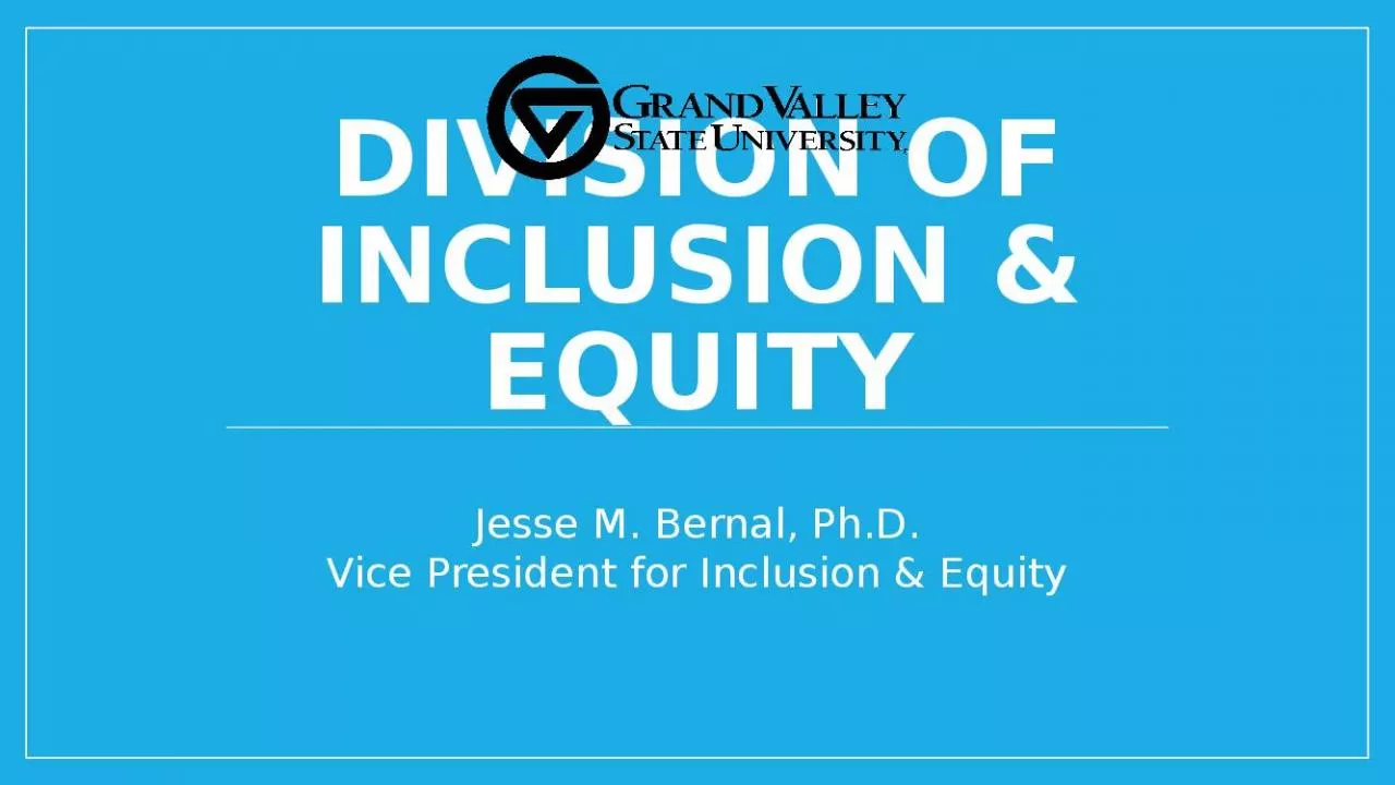 PPT-Division of Inclusion & Equity