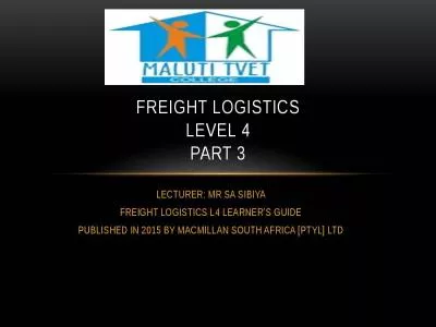 Freight logistics level 4 part 3