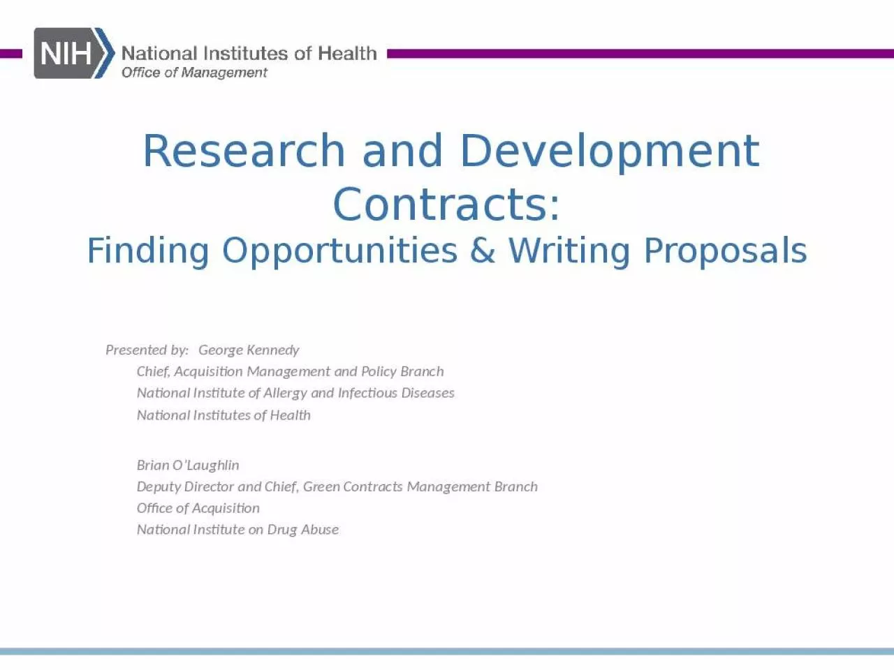 PPT-Research and Development Contracts: Finding Opportunities & Writing Proposals