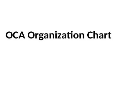 OCA Organization Chart