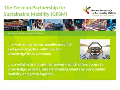 The German Partnership for Sustainable Mobility (GPSM)