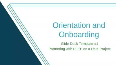 Orientation and Onboarding