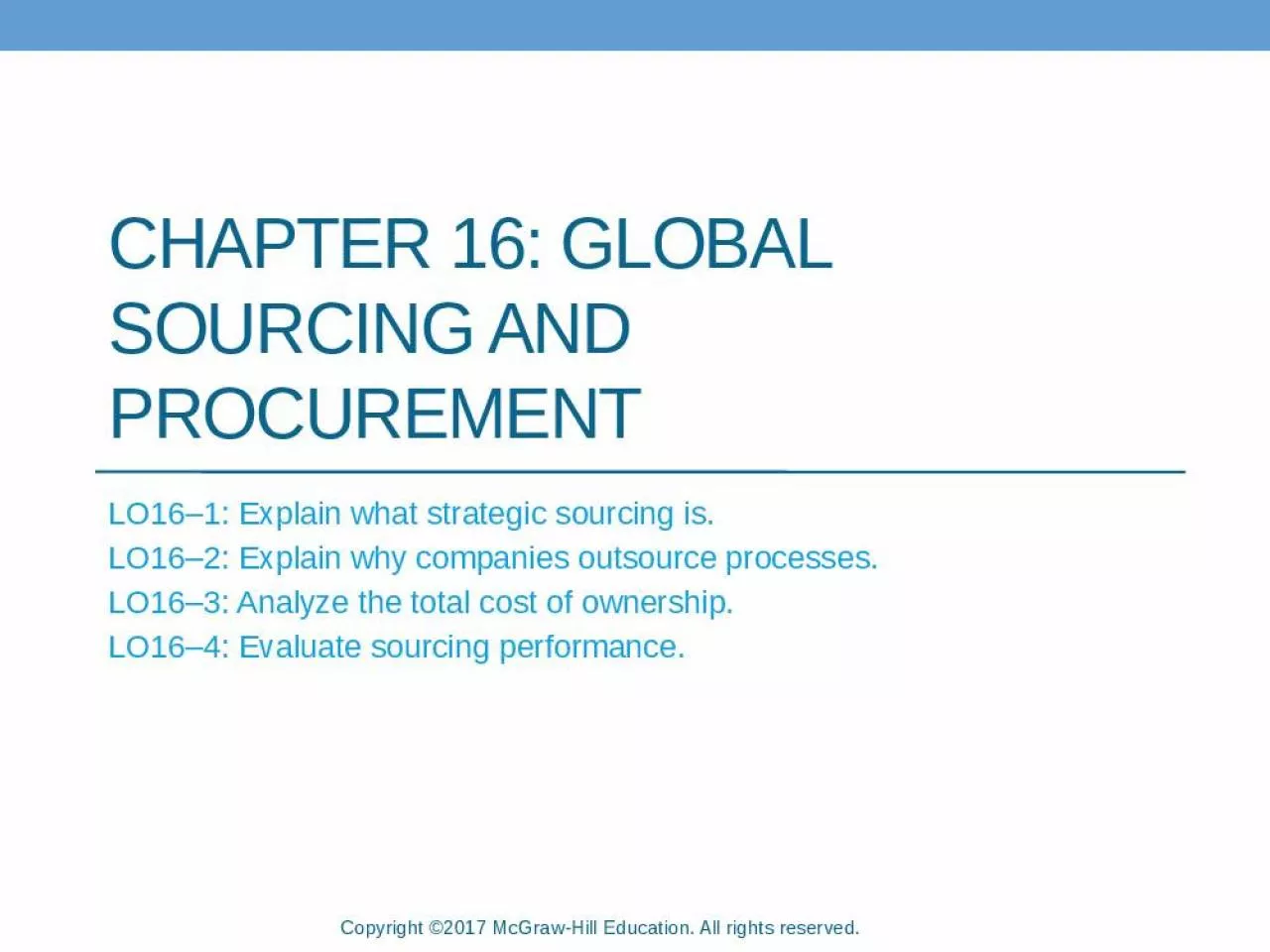 PPT-Chapter 16: Global Sourcing and Procurement