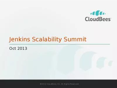 Jenkins Scalability Summit