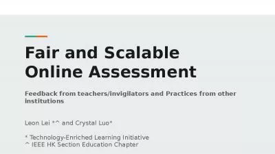 Fair and Scalable  Online Assessment