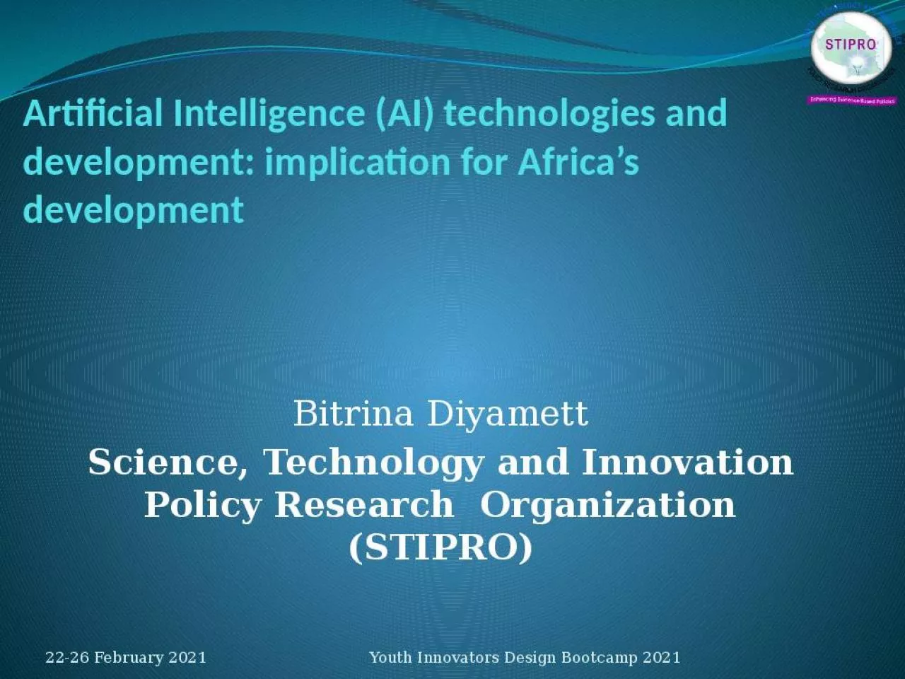 PPT-Artificial Intelligence (AI) technologies and development: implication for Africa s development