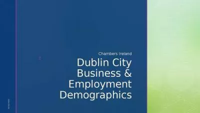 Dublin City Business & Employment Demographics