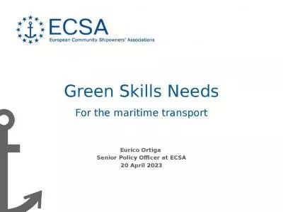 Green Skills Needs For the maritime transport