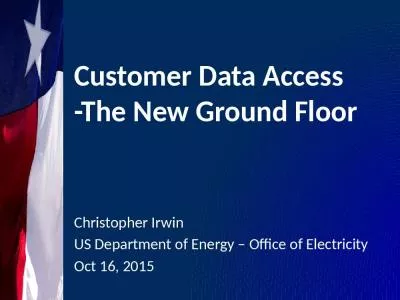 Customer Data Access -The New Ground Floor