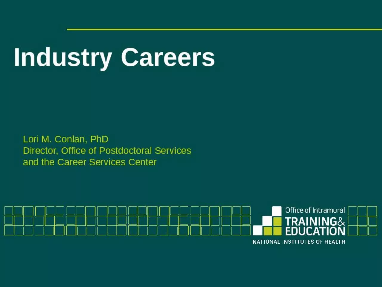 PPT-Industry Careers