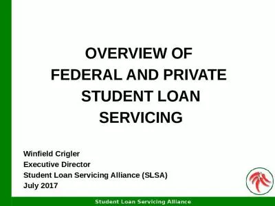 Student Loan Servicing Alliance (SLSA)