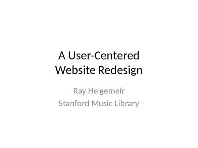 A User-Centered Website Redesign