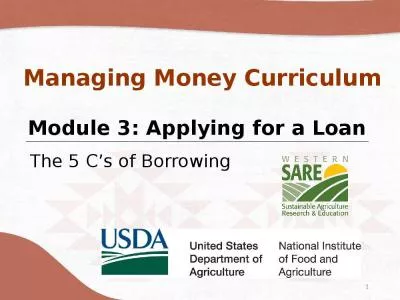 Module 3: Applying for a Loan