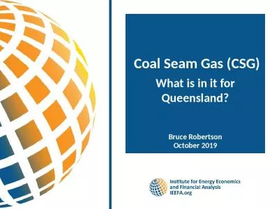 Coal Seam Gas (CSG)