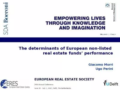 The determinants of European non-listed  real estate funds  performance