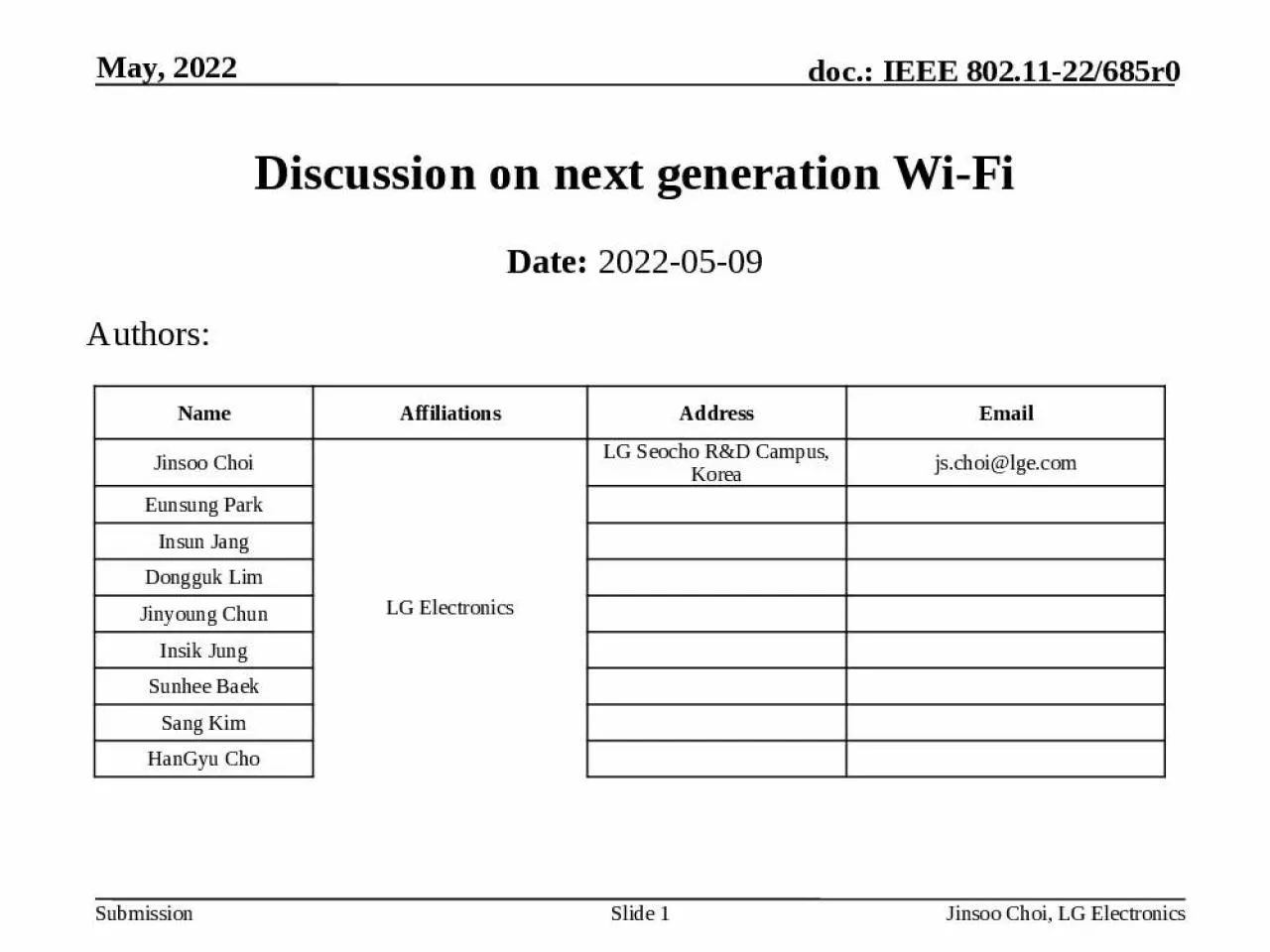 PPT-Discussion on next generation Wi-Fi