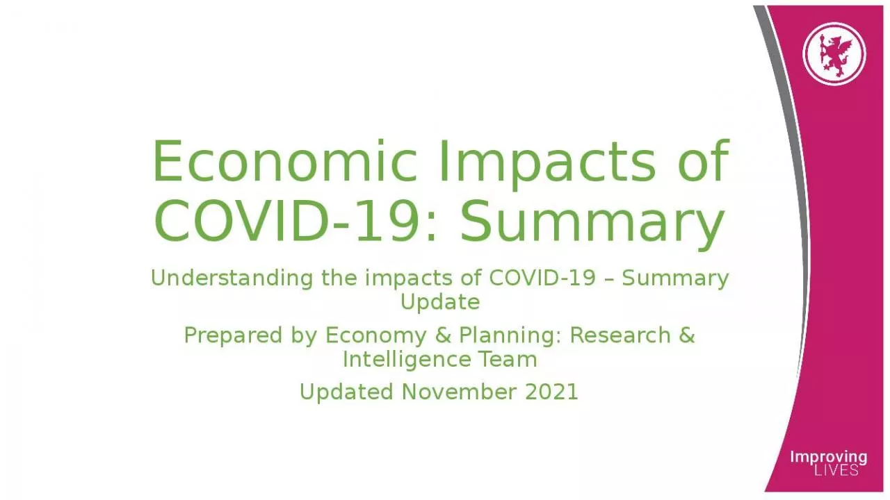 PPT-Economic Impacts of COVID-19: Summary