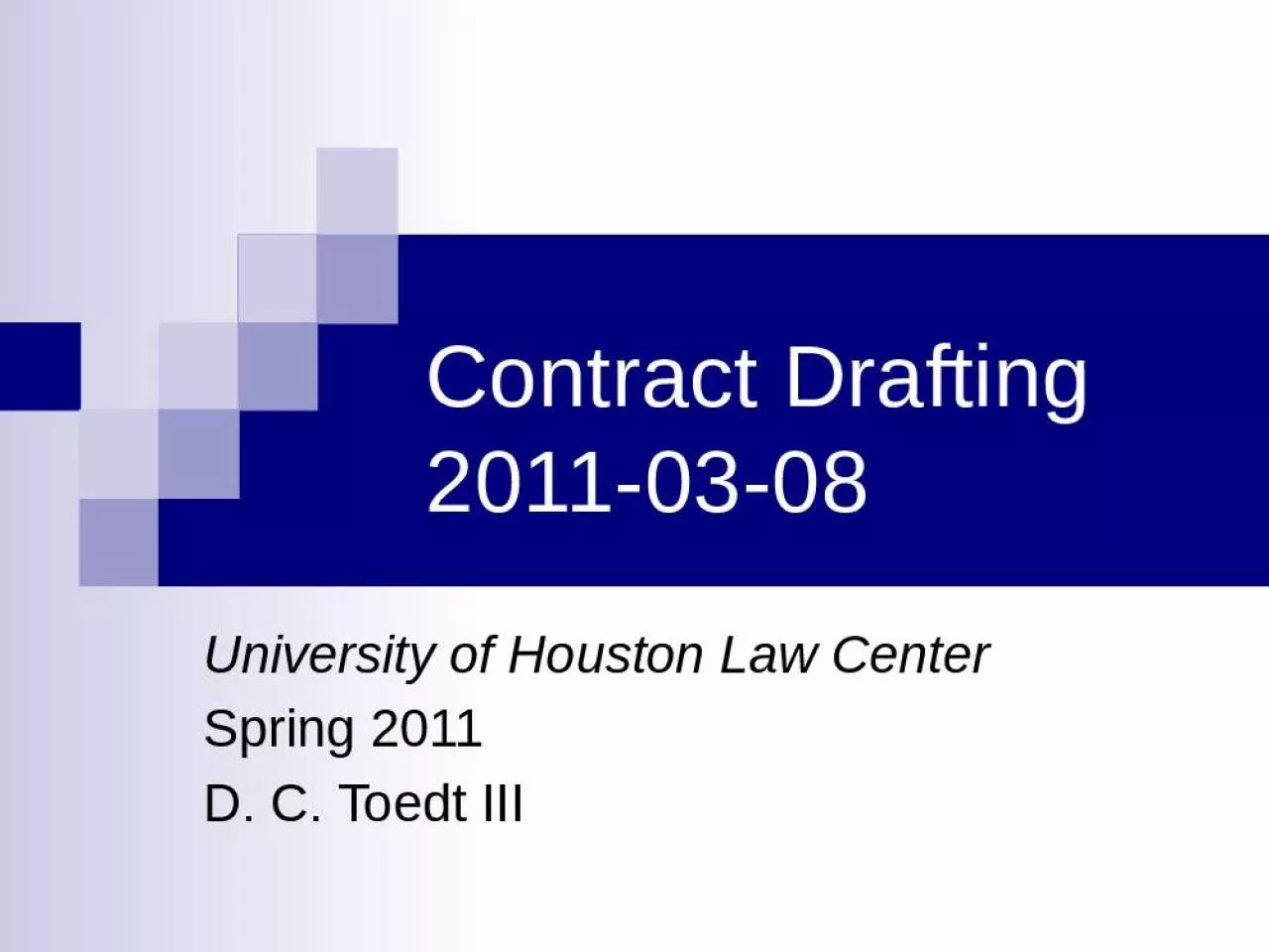 PPT-Contract Drafting 2011-03-08