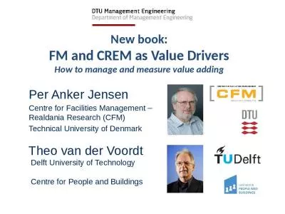 New book: FM and CREM as Value Drivers How to manage and measure value adding