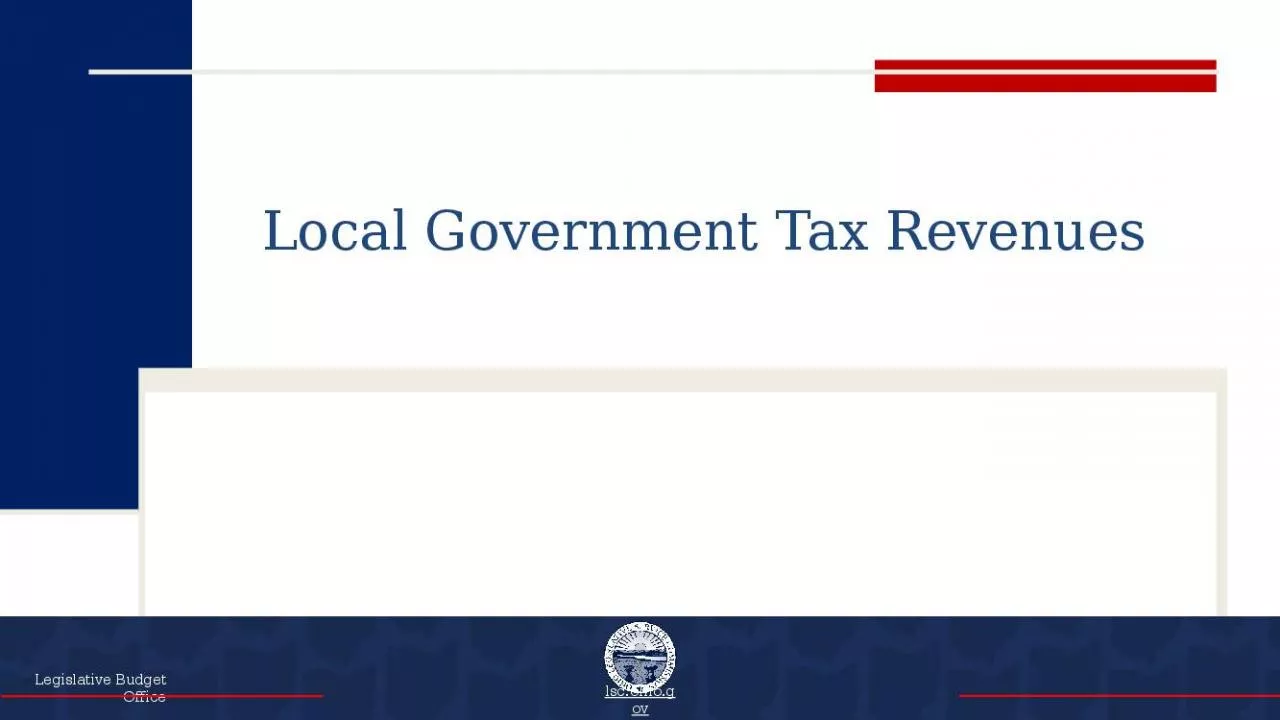 PPT-Local Government Tax Revenues