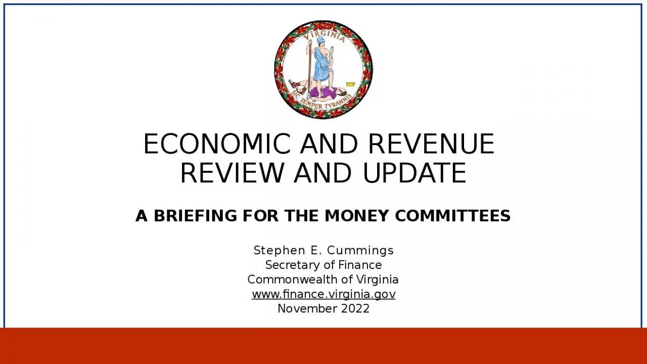 PPT-ECONOMIC AND REVENUE REVIEW AND UPDATE