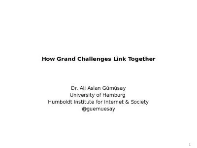 How Grand Challenges Link Together