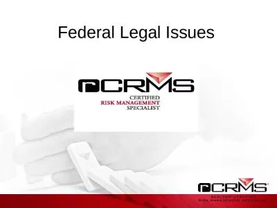 Federal Legal Issues