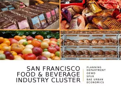 San Francisco Food & beverage Industry Cluster