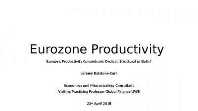 Eurozone Productivity