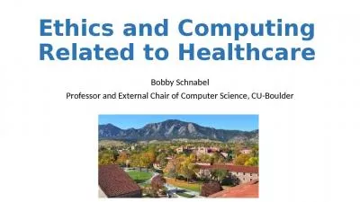 Ethics and Computing Related to Healthcare