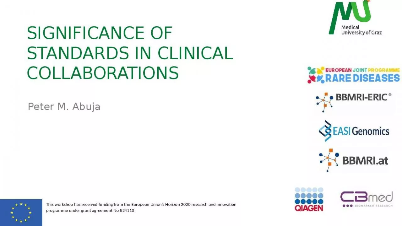 PPT-Significance of Standards in Clinical Collaborations