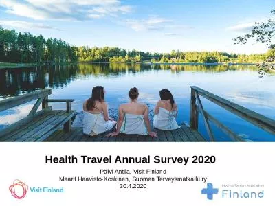 Health Travel Annual Survey 2020