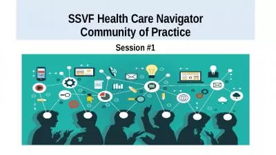 SSVF Health Care Navigator Community of Practice