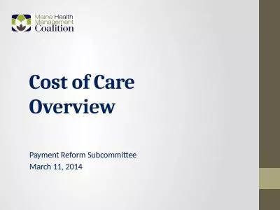 Cost of Care Overview