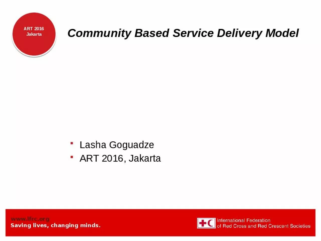 PPT-Community Based Service Delivery Model